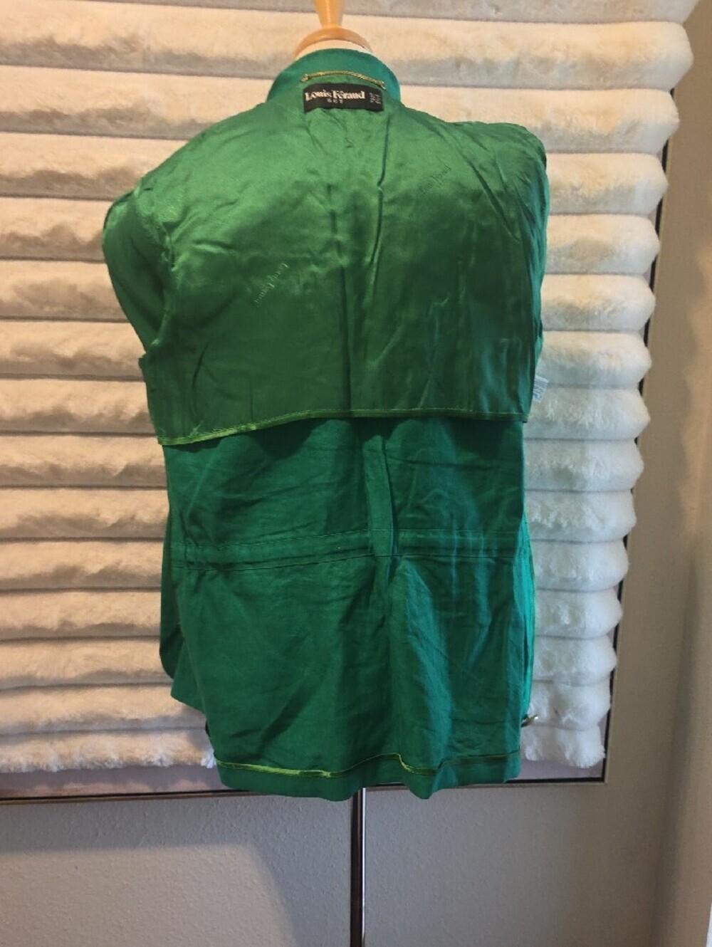 Louis Feraud Vibrant Green Single-Button Blazer - Picture 10 of 13